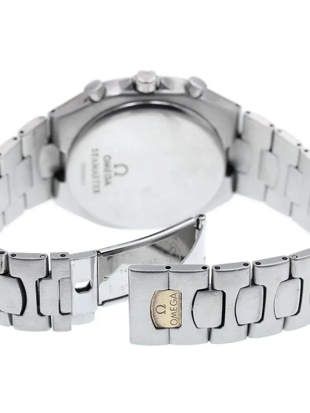 OMEGA Seamaster Polaris Chronograph gold Dial Quartz Men's Watch